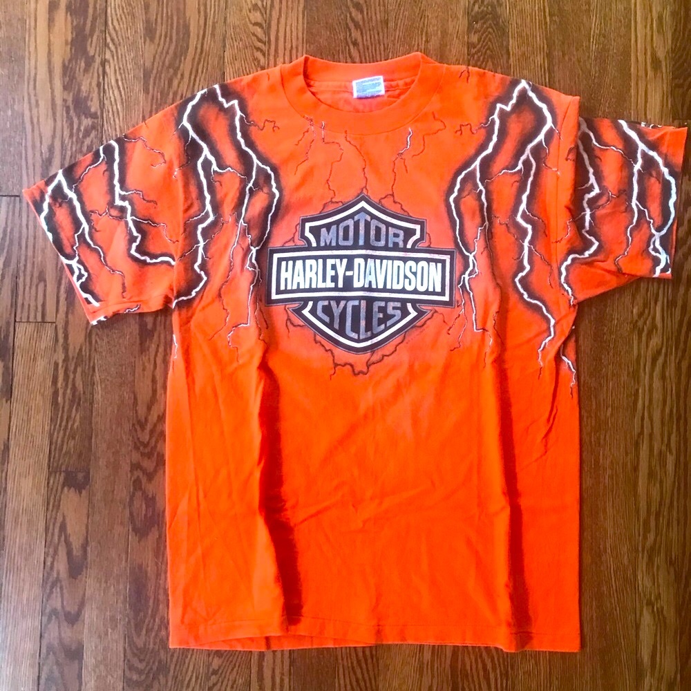 Lightning vintage Harley Davidson tee